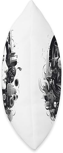 Vista 2 de Dystopian dream, dream interpretation lucid dream, Dream - Almohada (18 x 18 pulgadas), multicolor