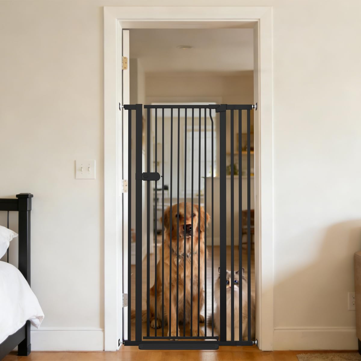 Lumizone Extra Tall Cat Gate 55.12 inch