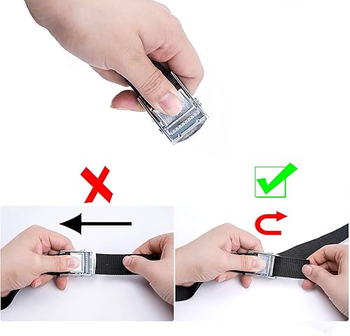 Miniatura 3 de Correa de amarre de batería de 78 pulgadas, kit de correas de sujeción de caja de batería con hebilla de leva de acero inoxidable, soportes de bucle