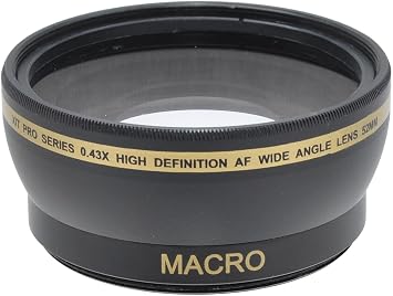 Xit XT52WAB 52mm 0.43 Wide Angle Lens Black