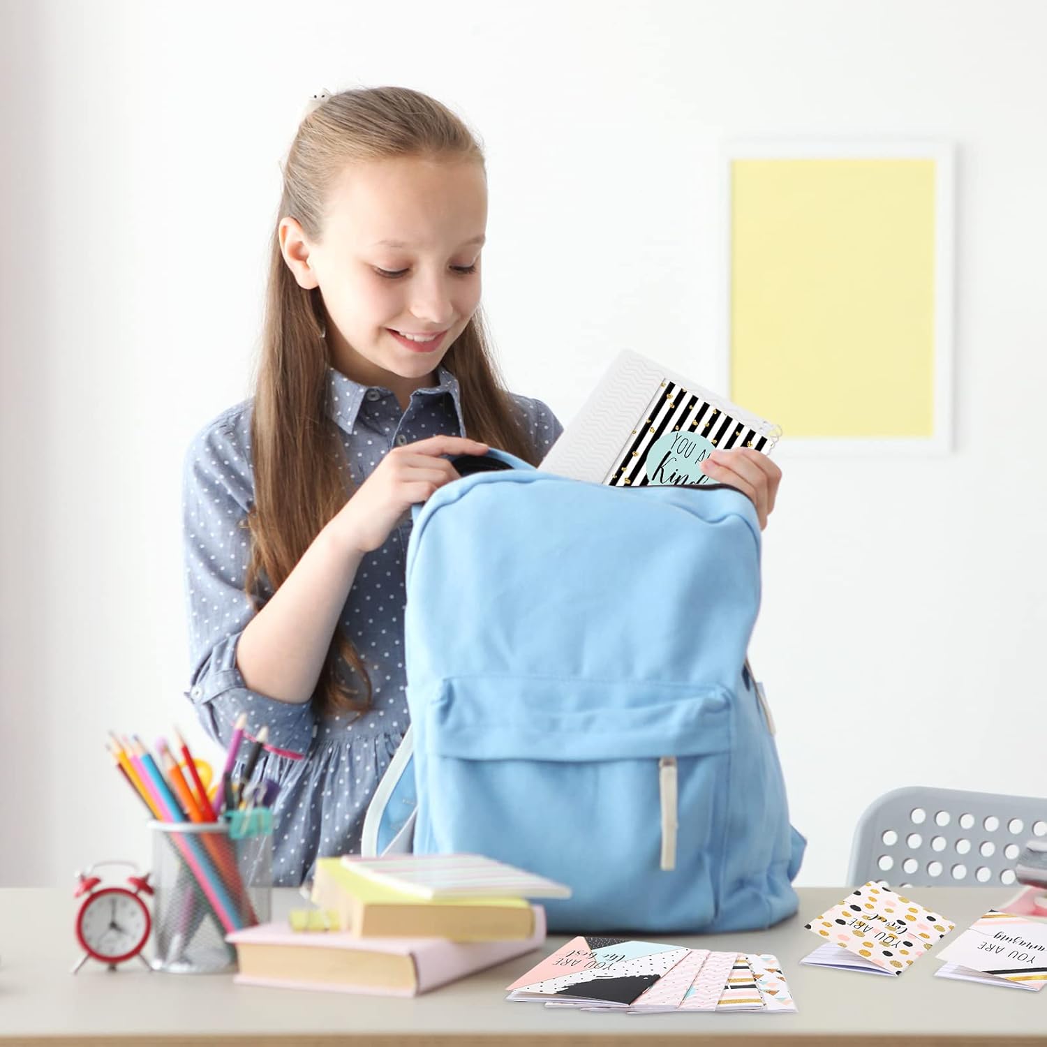 Sherr 72 Pcs Inspirational Notepads Party Favors Mini Motivational Journal Notebook Glitter Lines and Dots Inspiring Small Pocket Notepads Bulk for Office Employee Adult (8 x 12.5 cm,210g) - Image 7