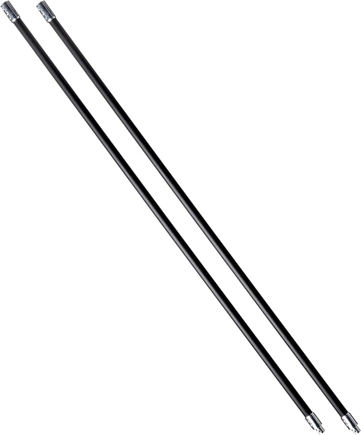 Gardus SootEater Rotary Chimney Rod Set - 6' Rotary Black Chimney Cleaner Extension Rods Kit w/a Quick-Connect System, for Long Chimney Pole, CRD307.