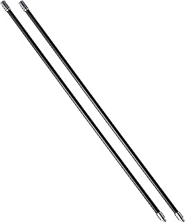 SootEater Rotary Chimney Rod Set - 6' Rotary Black Chimney Cleaner Extension Rods Kit w/a Quick-Connect System, for Long Chimney Pole, CRD307.