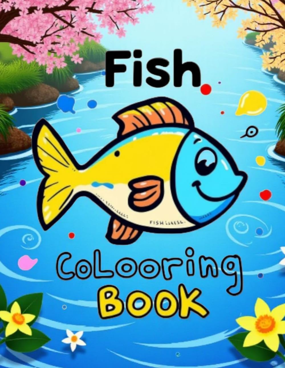 Fish Coloring Book: Cute and Adorable Fish Illustrations for Kids