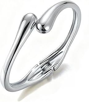 Gold Bangle Bracelets for Women Teens Trendy Chunky Adjustable Twist Cuff Bracelet Jewelry Gifts