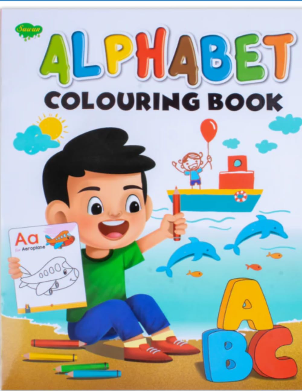 Alphabets coloring book: Fun and helpful