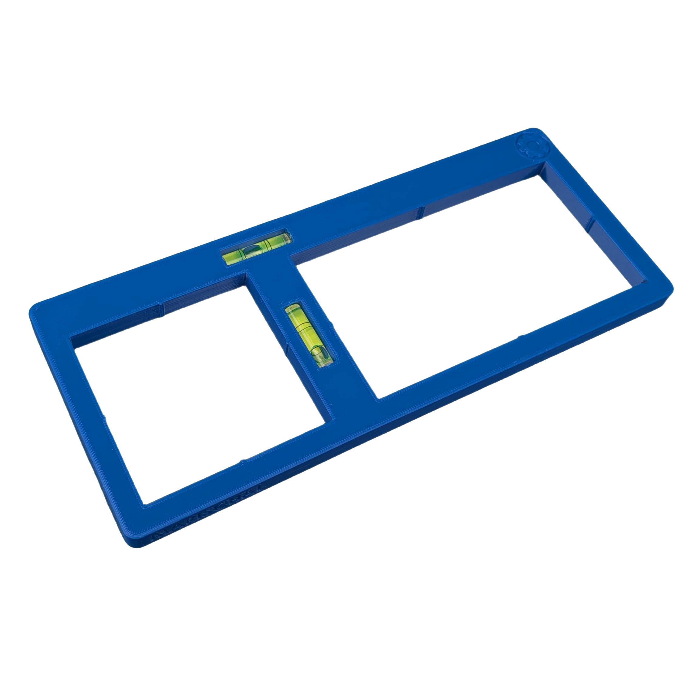 Electrical Socket Back Box Template Level | 1 & 2 Gang | Marking | Electricians Tools (Blue)