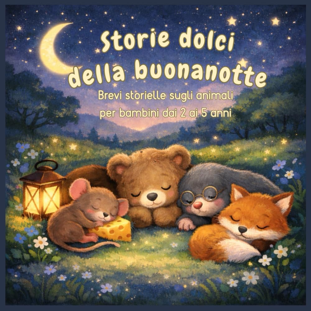 Storie dolci della buonanotte: Brevi storielle sugli animali per bambini dai 2 ai 5 anni