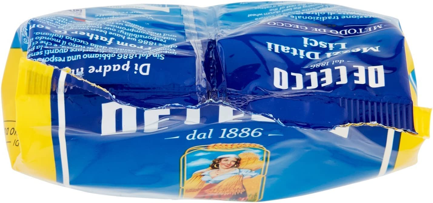 20 Pasta De Cecco 100% Italiano Mezzi Ditali Lisci n° 158 Fideos 500 g Pasta corta