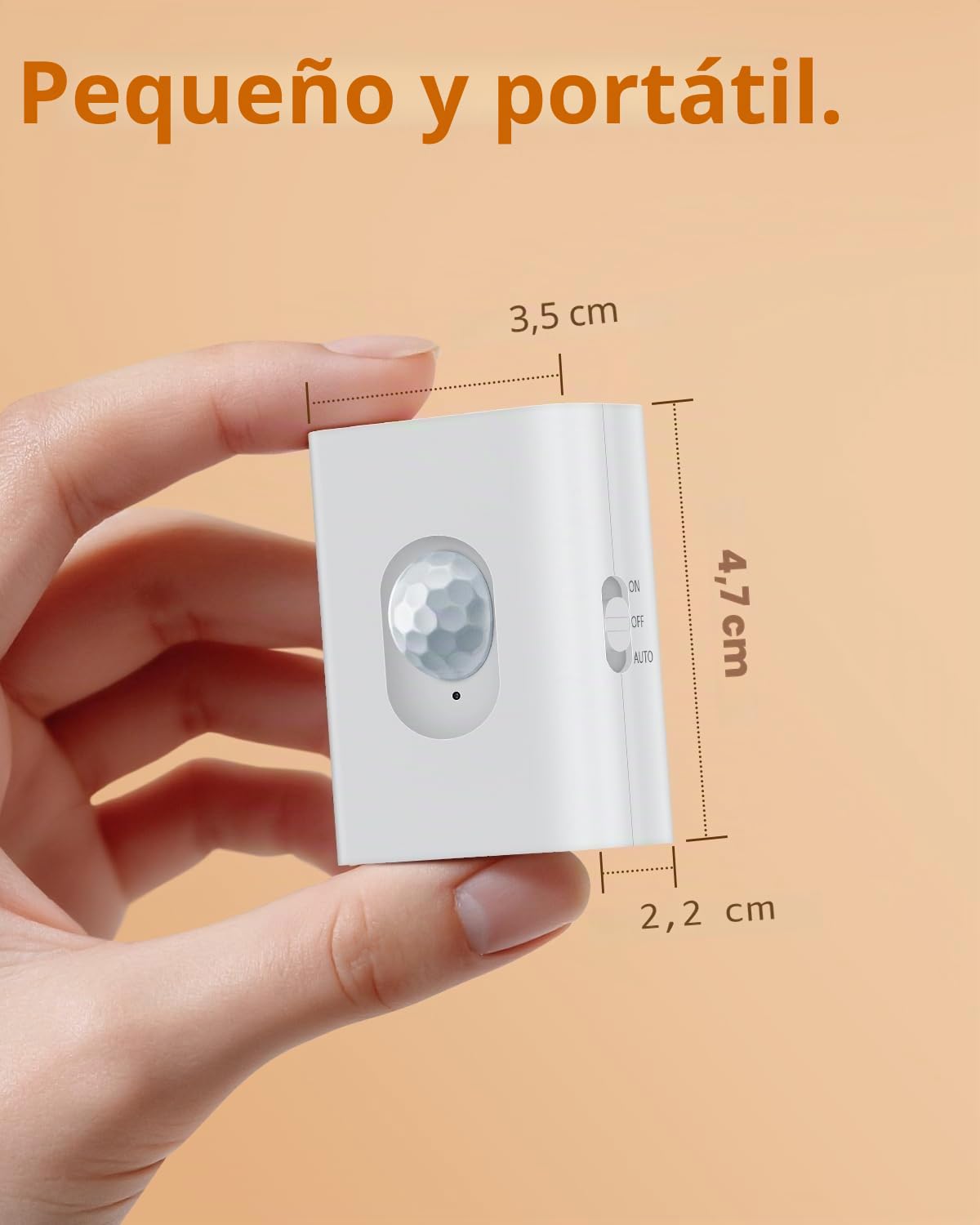 WILLED Luz Nocturna Recargable con Sensor de Movimiento, Luz LED para Escaleras, 8 Piezas, 3 Modos (Auto/Encendido/Apagado), Luz Adhesiva para Pasillos, Armarios y Cocina