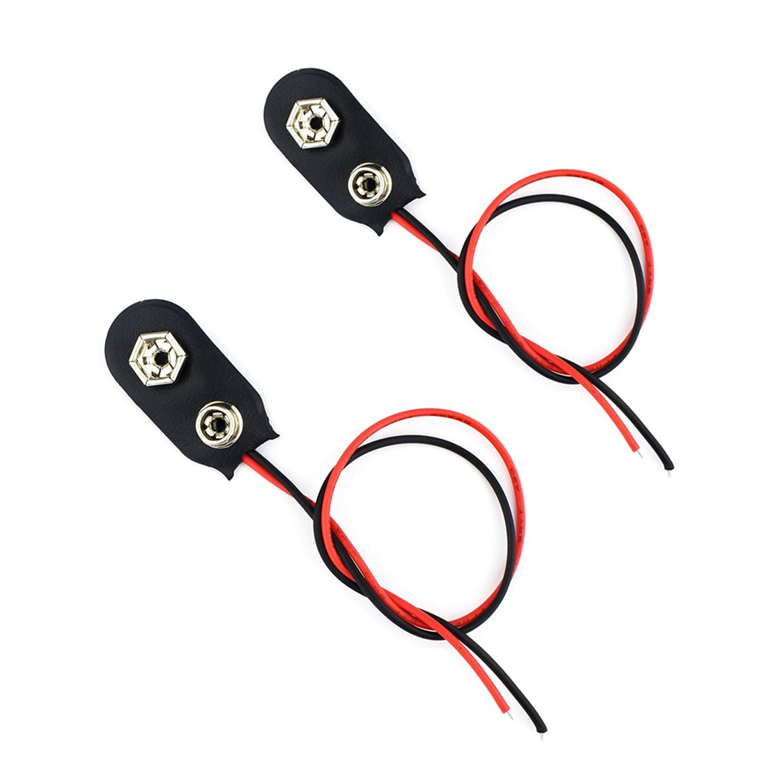 Oiyagai 30-Pack 9 Volt Battery Clip Connectors – 15 Cm Wire With T-Type Clip For DIY & Repairs - View #10