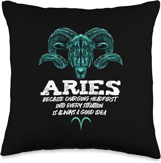 Horoscope Star Sign Astronomy Zodiac Sign Aries Throw Pillow