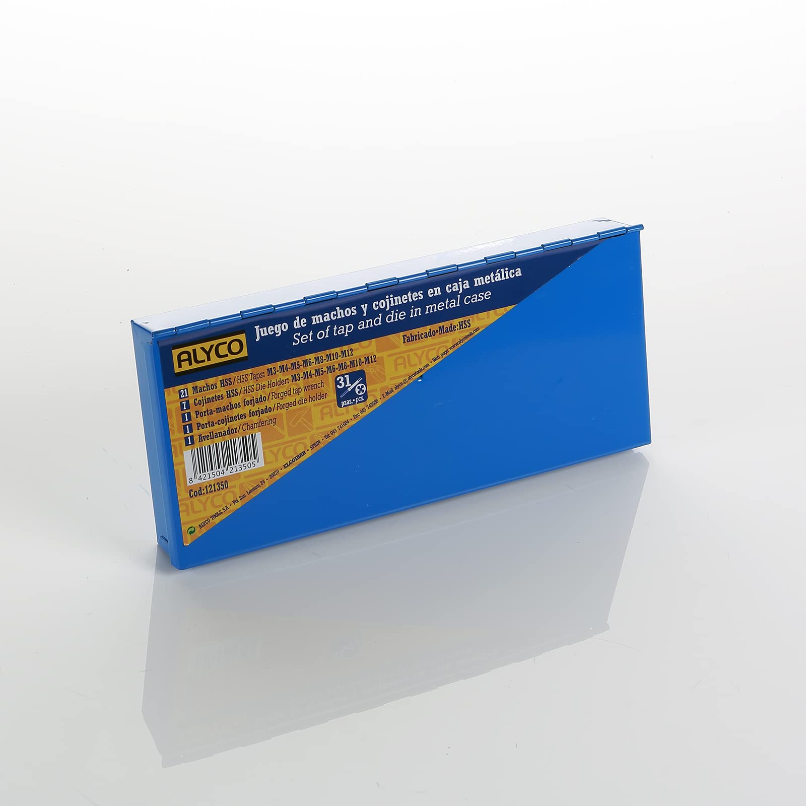 ALYCO 121350 Schrauben- und Lagersatz im Metallkoffer (31-teilig)