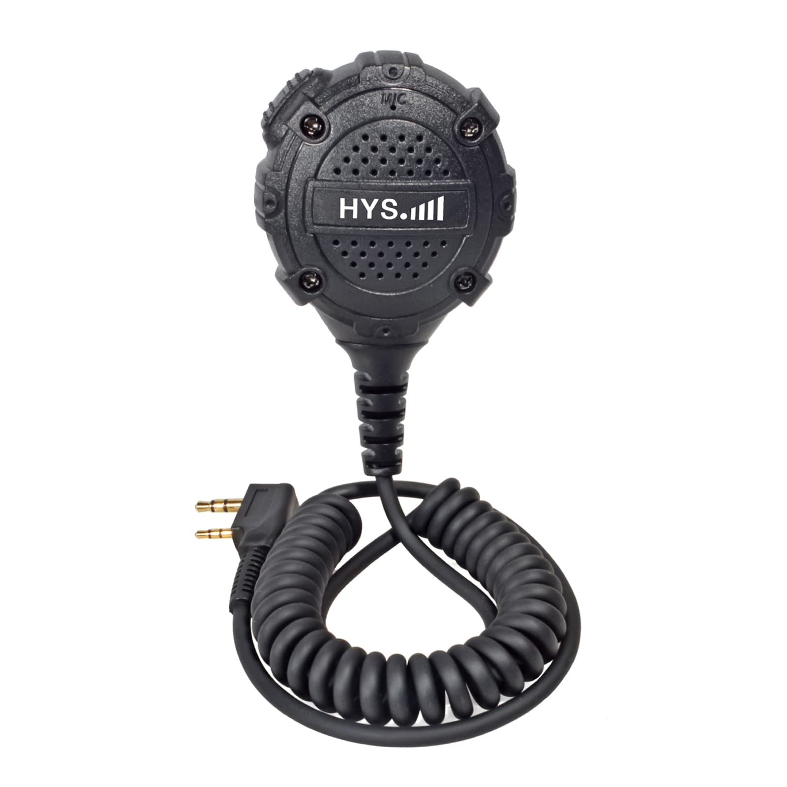 HYSHandheld Microphone Speaker Remote Shoulder Speaker Compatible with BaoFeng UV-5R UV-5RE BF-888S Retevis Kenwood Two Way Radio (022)