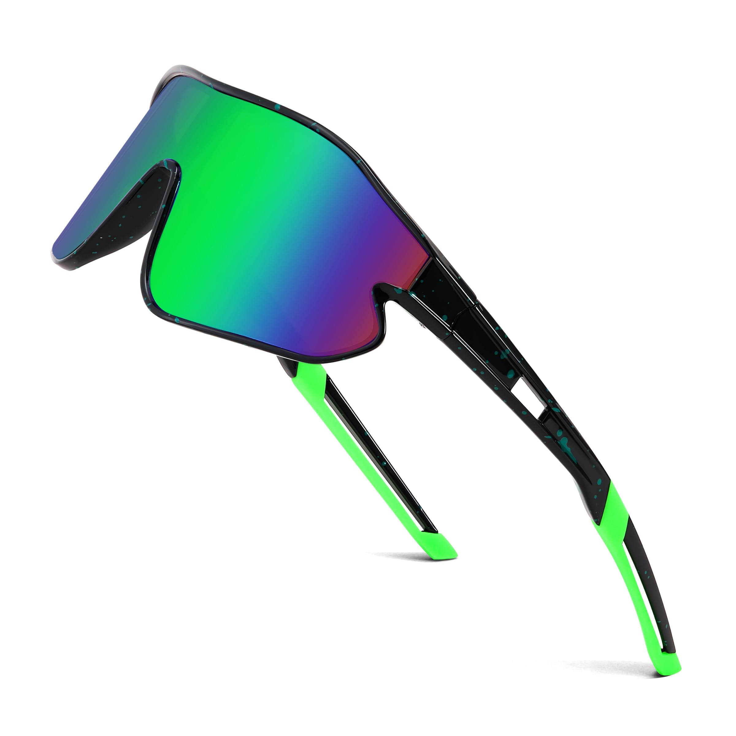 FEISEDY Jugendliche Kinder Sportbrille 7-16 Jahre Fahrradbrille UV400 Schutz Baseball Sport Sonnenbrille für Jungen Mädchen B4154