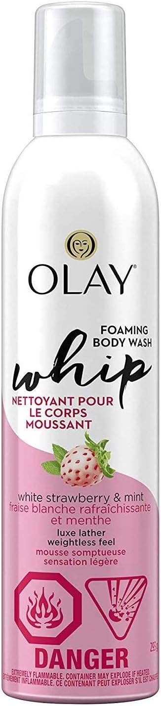 OlayWhite Strawberry and Mint Scent Foaming Whip Body Wash for Women