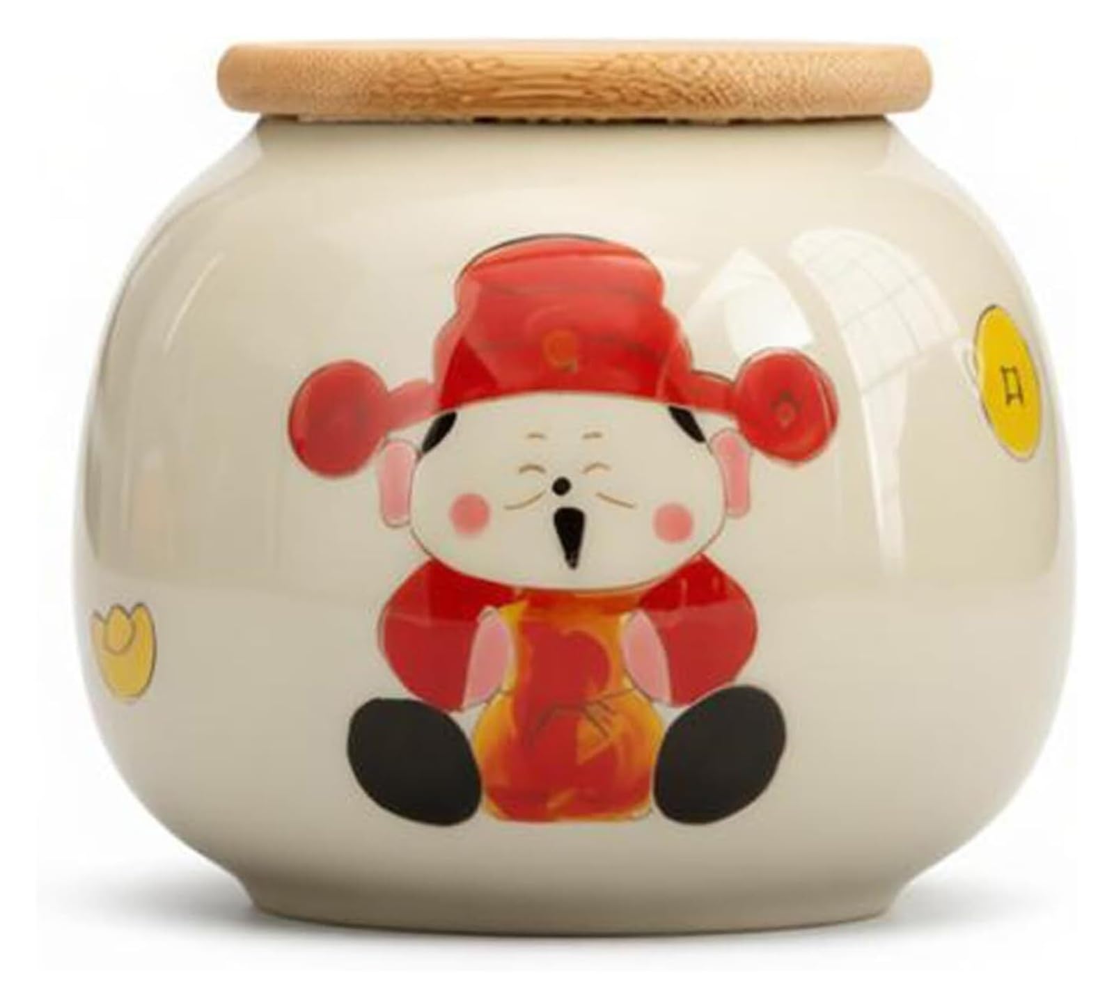 DQZRTUECA Airtight Ceramic Tea Art Jar