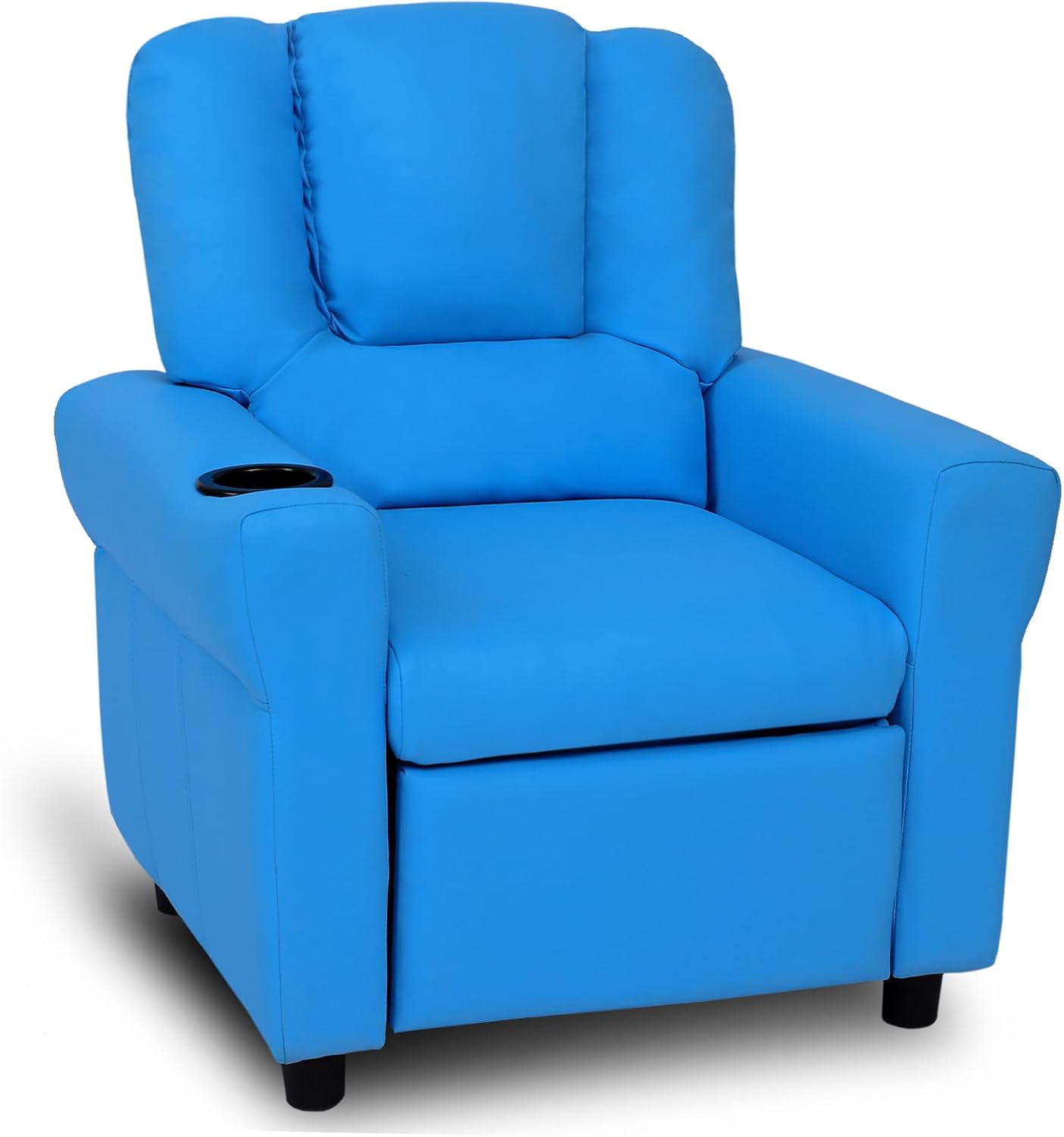 Mxfurhawa Children's Sofa, Single Kids Recliner Chair PU Leather Play Toddler Sofa Bed with 1