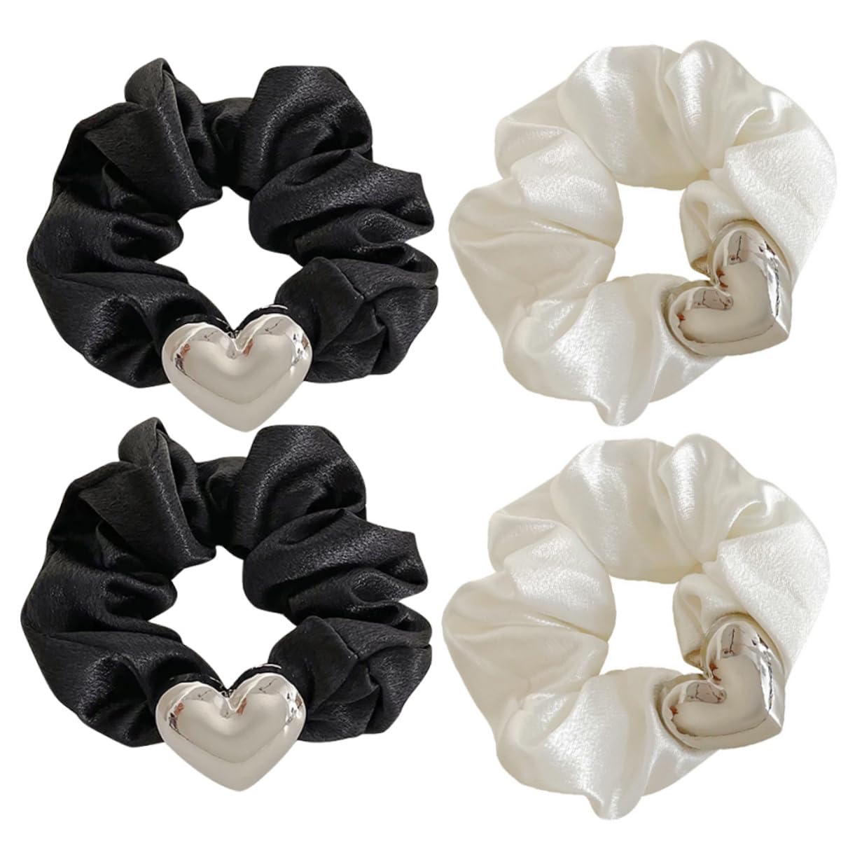 FRCOLOR 16piezas Coleteros De Pelo Decoración De Accesorios De Pelo Elásticos Para Mujeres Sujetadores De Coleta Chic y y Negro