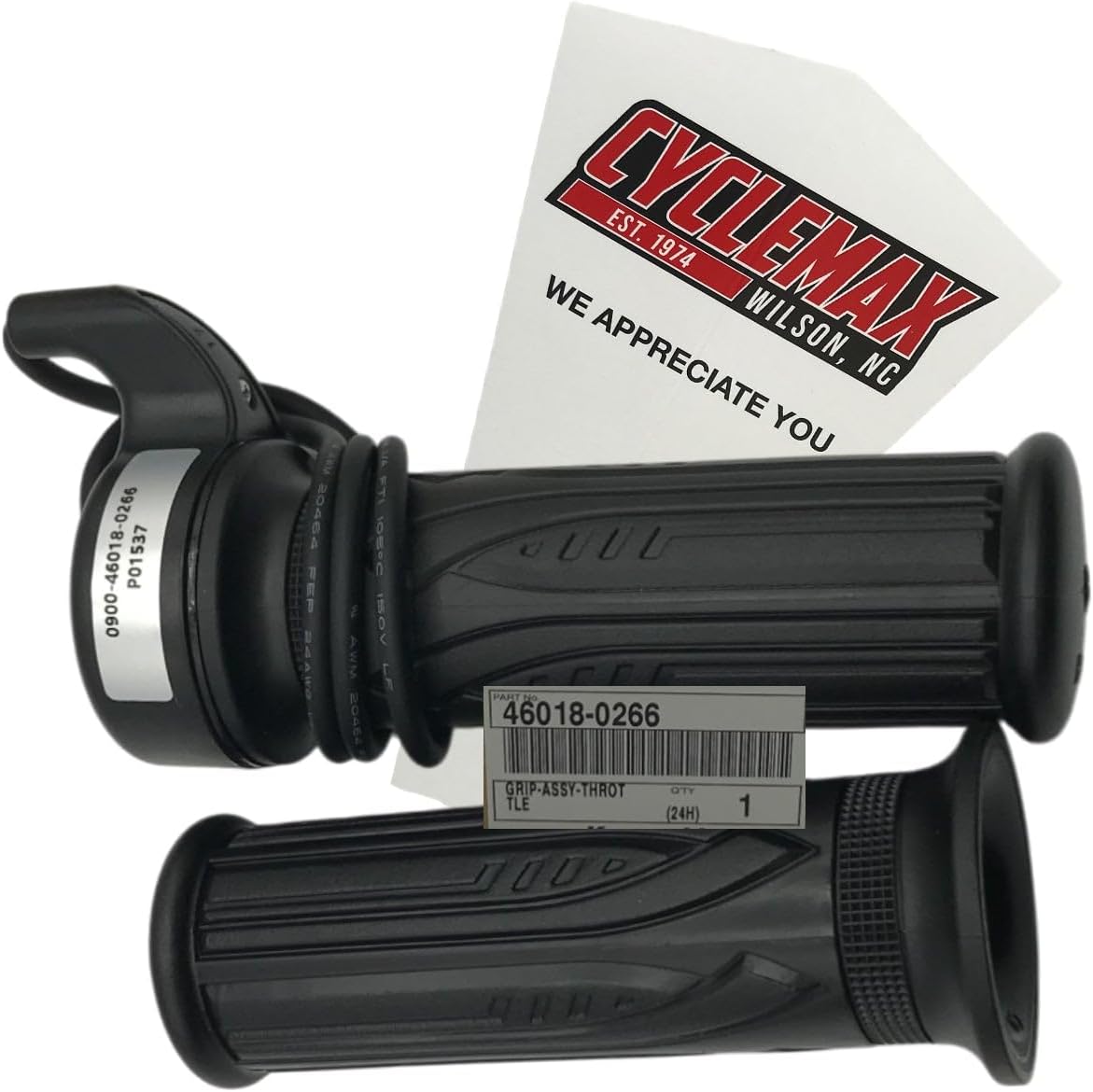 Cyclemax One Pack compatible with Kawasaki 2023-2024 ELECKTRODE THROTTLE GRIP ASSEMBLY 46018-0266 Contains One THROTTLE GRIP ASSEMBLY and a Funnel
