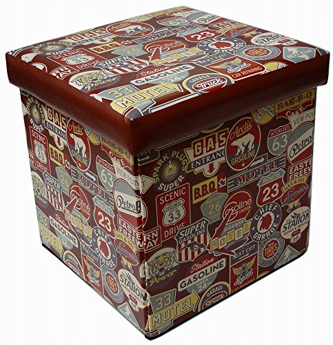 Biscottini Pouf Contenitore Ecopelle 32x32x32 cm |...