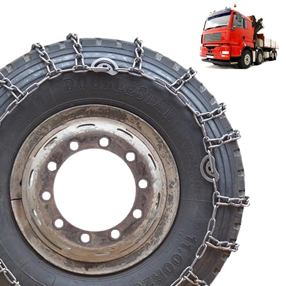 YAGOLD Car Tire Chains Snow Chains for Semi Trucks Snow Chains for Car Tires Universal Metal Tire Chains for SUV Trucks Pickup Trucks Semi Trucks Van Dually Trucks ATV Light Truck 9mm 2pcs 6.00-14