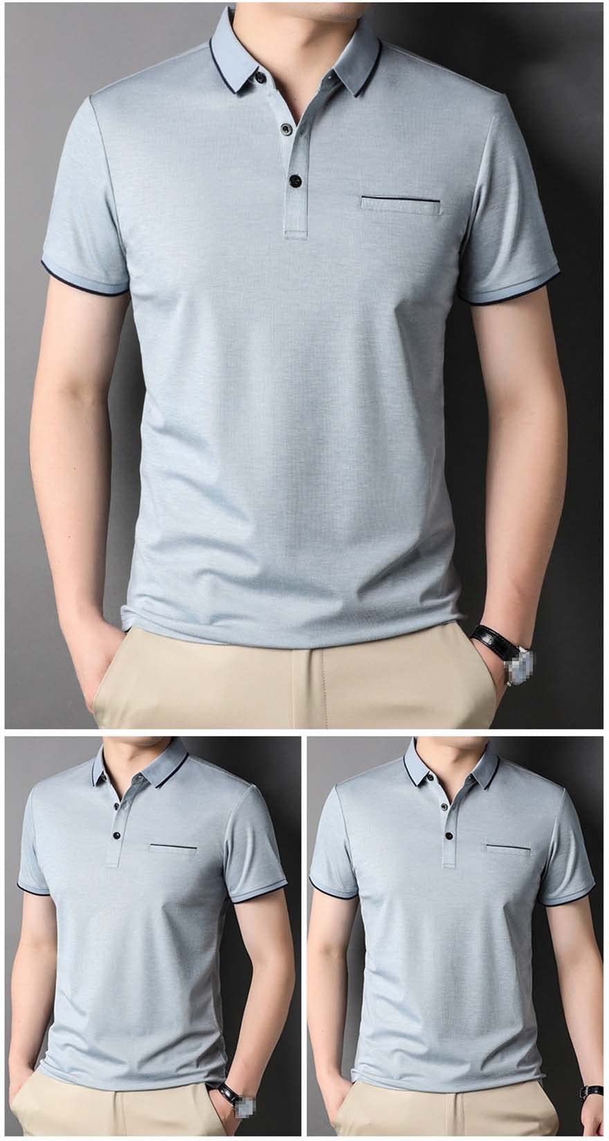 Camiseta de trabajo casual de 3 botones para hombre, manga corta, polo de verano para exteriores, para golf