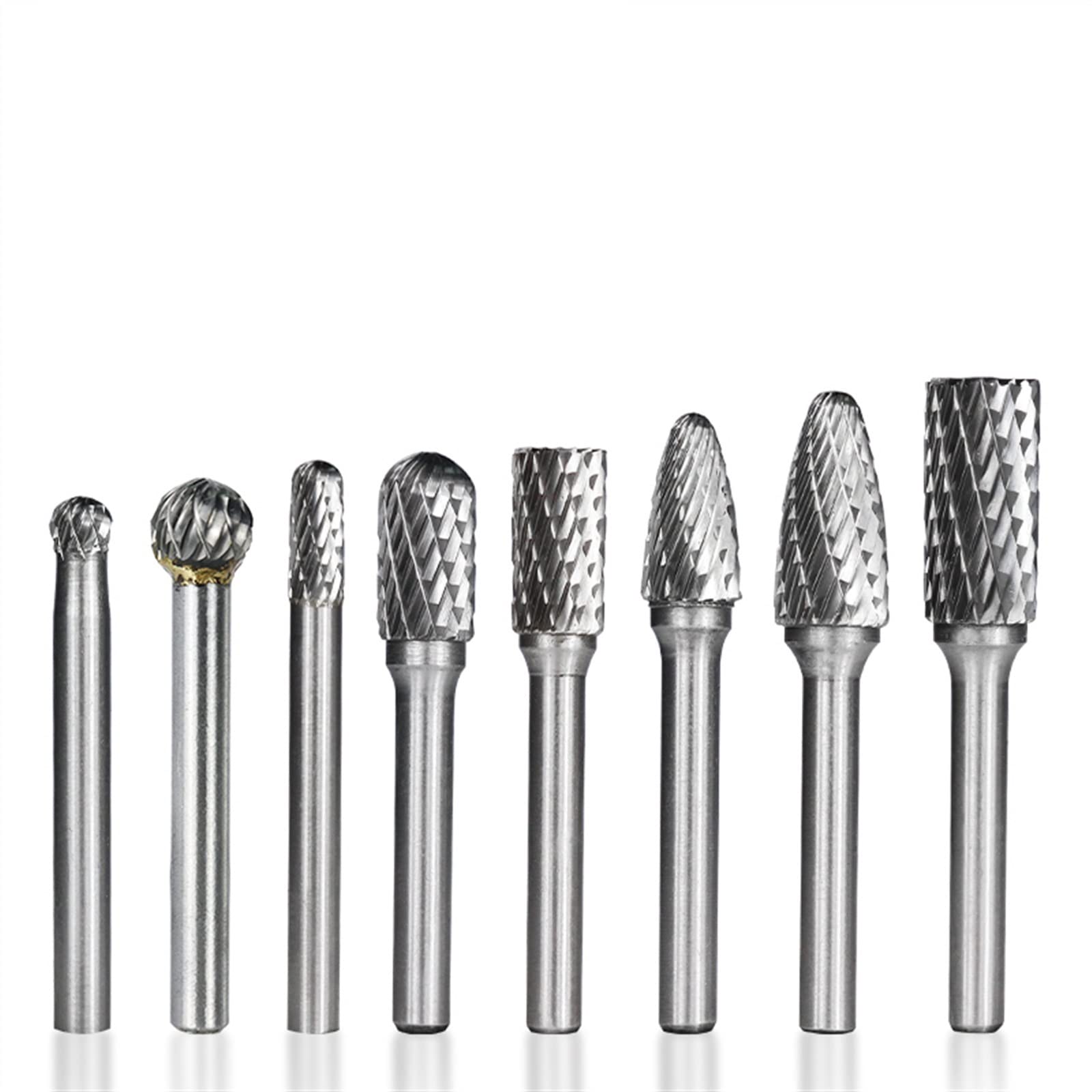 Frez obrotowy z węglików spiekanych 8 szt. 6 mm pilnik do cięcia metalu z podwójnym cięciem