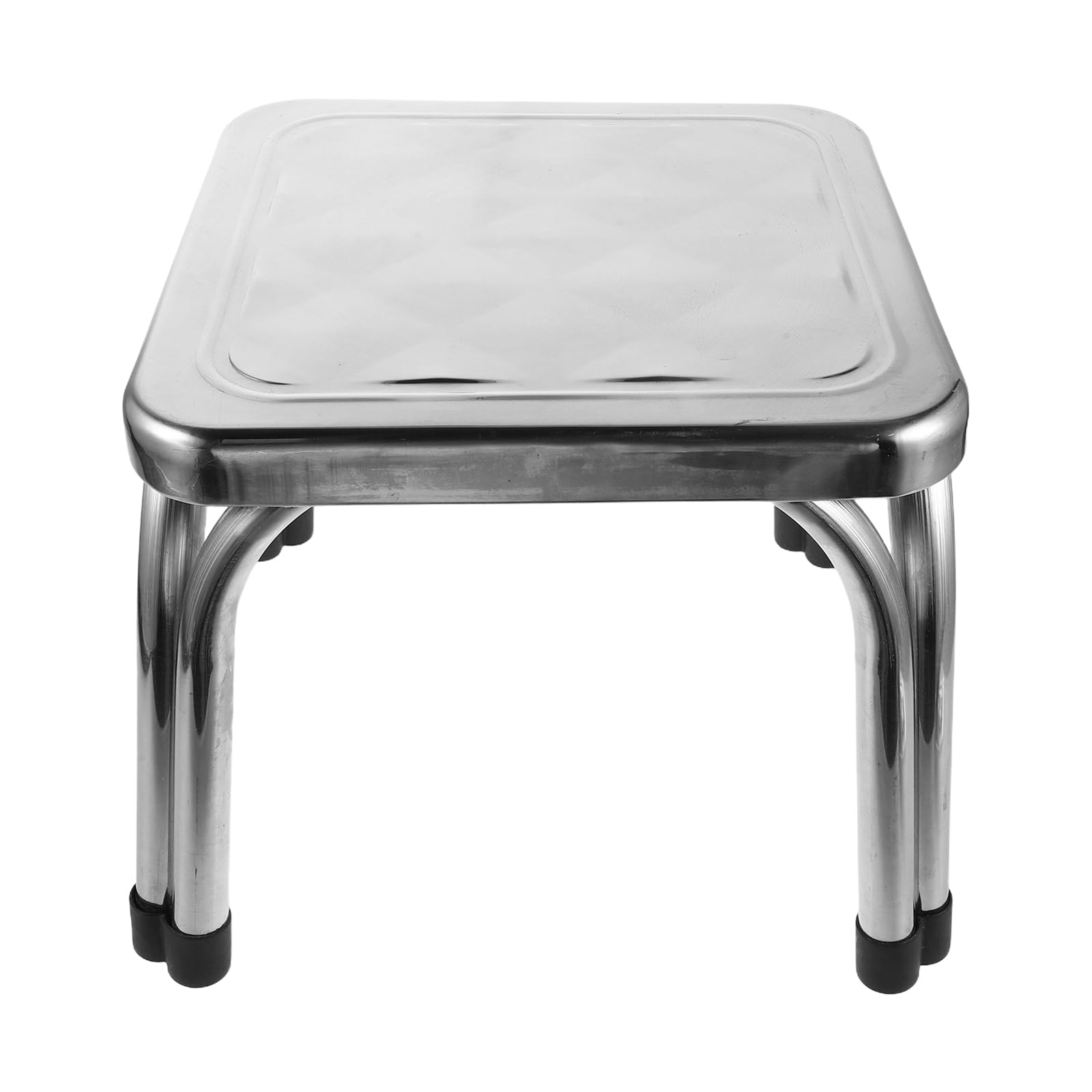 GLEAVI Taburete de Acero Inoxidable Antideslizante 22 Cm de Altura para Ducha y Baño, Banco Compacto para Personas Mayores y Uso Doméstico, Asiento Resistente y Fácil Limpieza