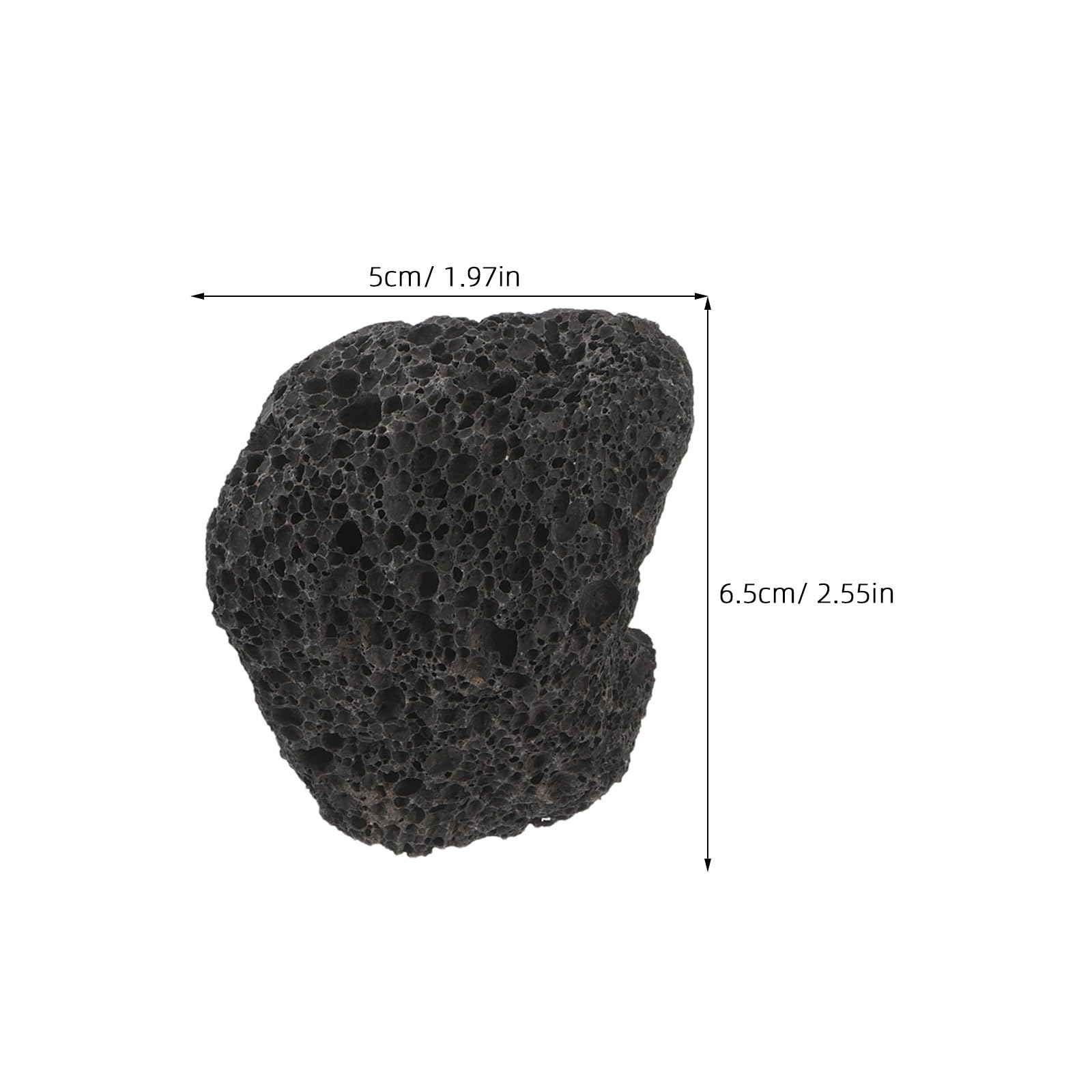 Beavorty Diffusore in Pietra Lavica Nera 4 Pezzi, Aroma Terapia | Portatile, per Casa e Viaggio, Superficie Porosa a Rilascio Lento, Formato 5-8cm
