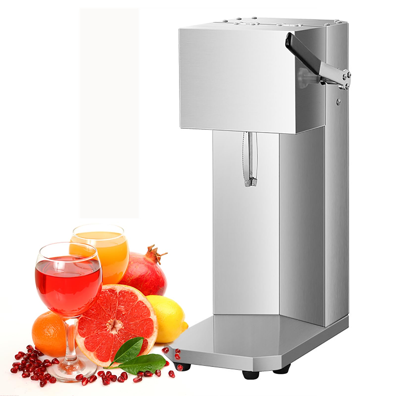 Exprimidor eléctrico, exprimidor comercial de cítricos de acero inoxidable, fácil extracción de jugo en 3 segundos, sin pelar ni regar, ideal para naranjas, limones, sandías, pomelos