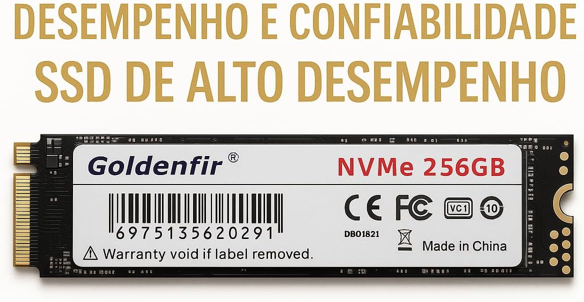 SSD NVMe Goldenfir 256GB M.2 PCIe 3.0 x4: Review após 7 dias de uso