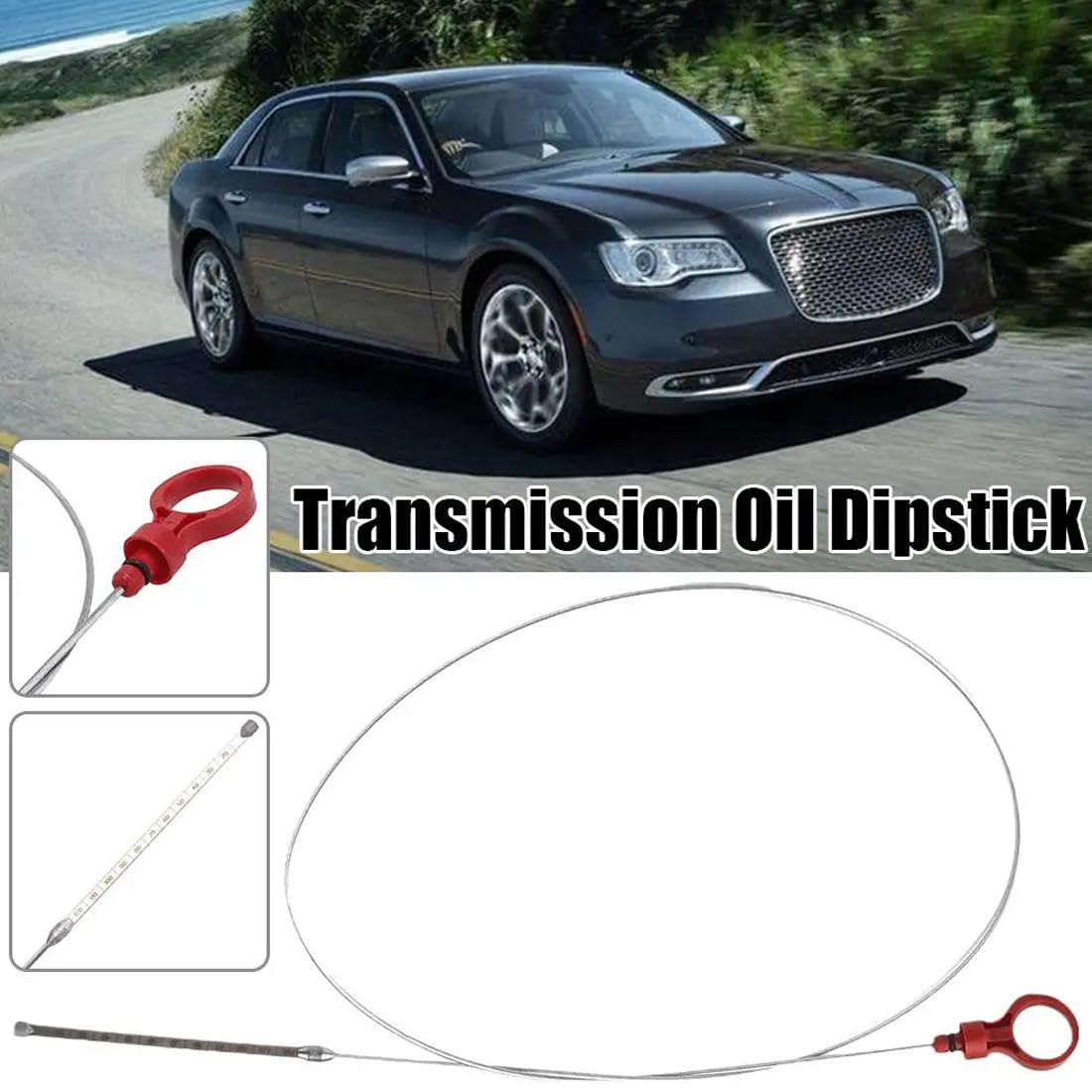 Wskaźnik Poziomu Oleju Skrzyni Biegów 917-327 Auto Automatyczna skrzynia biegów poziom płynów Dipstick Tool Uniwersalny Compatible for Dodge Chrysler 42RLE NAG1 62TE 9336A 8863B