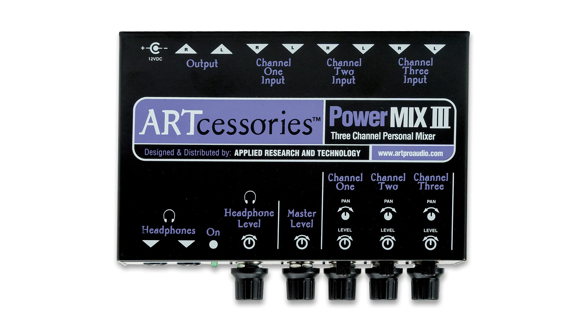 ART PowerMIX III Three Channel Personal Stereo Mixer