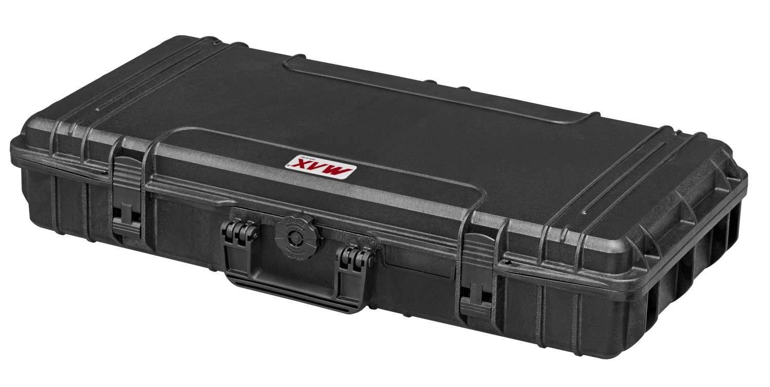 MAX Cases - MAX800S.079 Negro - Maleta hermética con Espuma pre-Cortada a cubetas - Dimensiones internas 800 x 370 x 140 mm