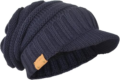 Miniatura 7 de B319 - Gorro de punto vintage con visera para hombre