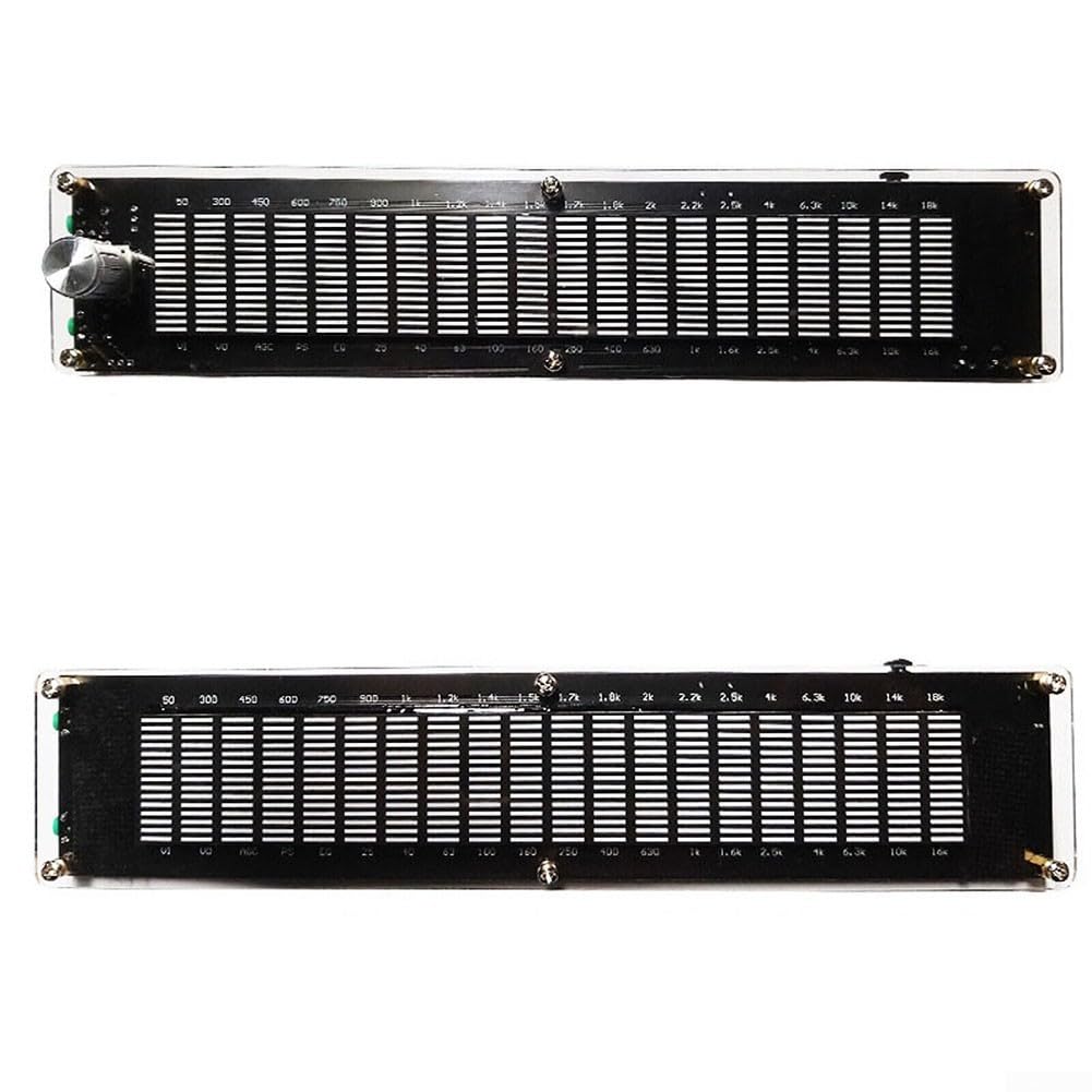 Audio para analizador de espectro, medidor VU, pantalla LED con dsp ecualizador para visualización de música, doble canal, USB de 250 mm (con DSP)