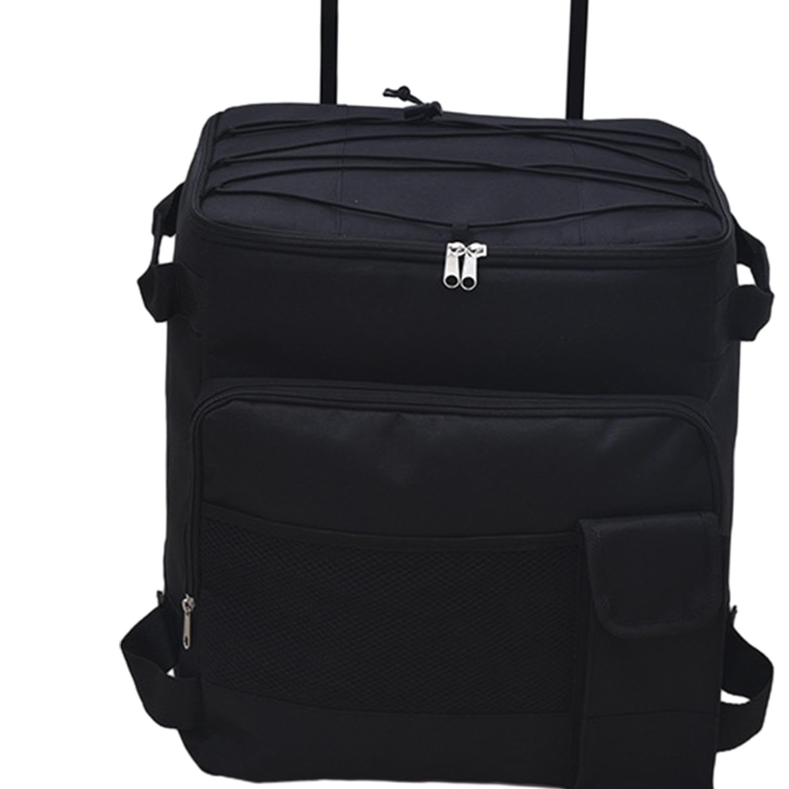 Homyl Rolling Tasche auf Rädern Kühlbox Isoliertasche Faltbar Leicht mit Ziehgriff Und Separatem Aufbewahrungsfach für Strand Wandern Outdoor Familie