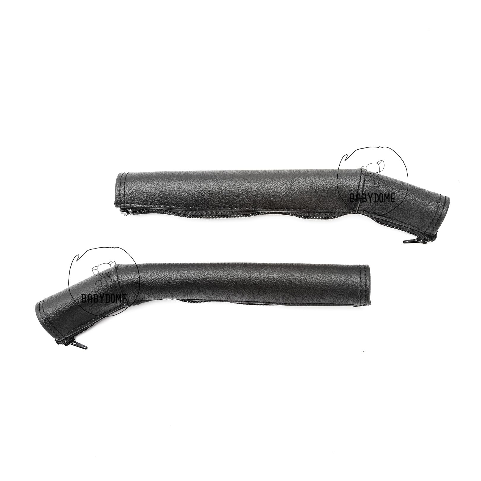 Pack Coprimanubrio compatibili con Bugaboo Cameleon 3 e 3 Plus. Fatto a Mano in Spagna in Similpelle Premium. Resistenza al Sole, alle Macchie, all'Usura e allo sbiadimento. Colore Nero.