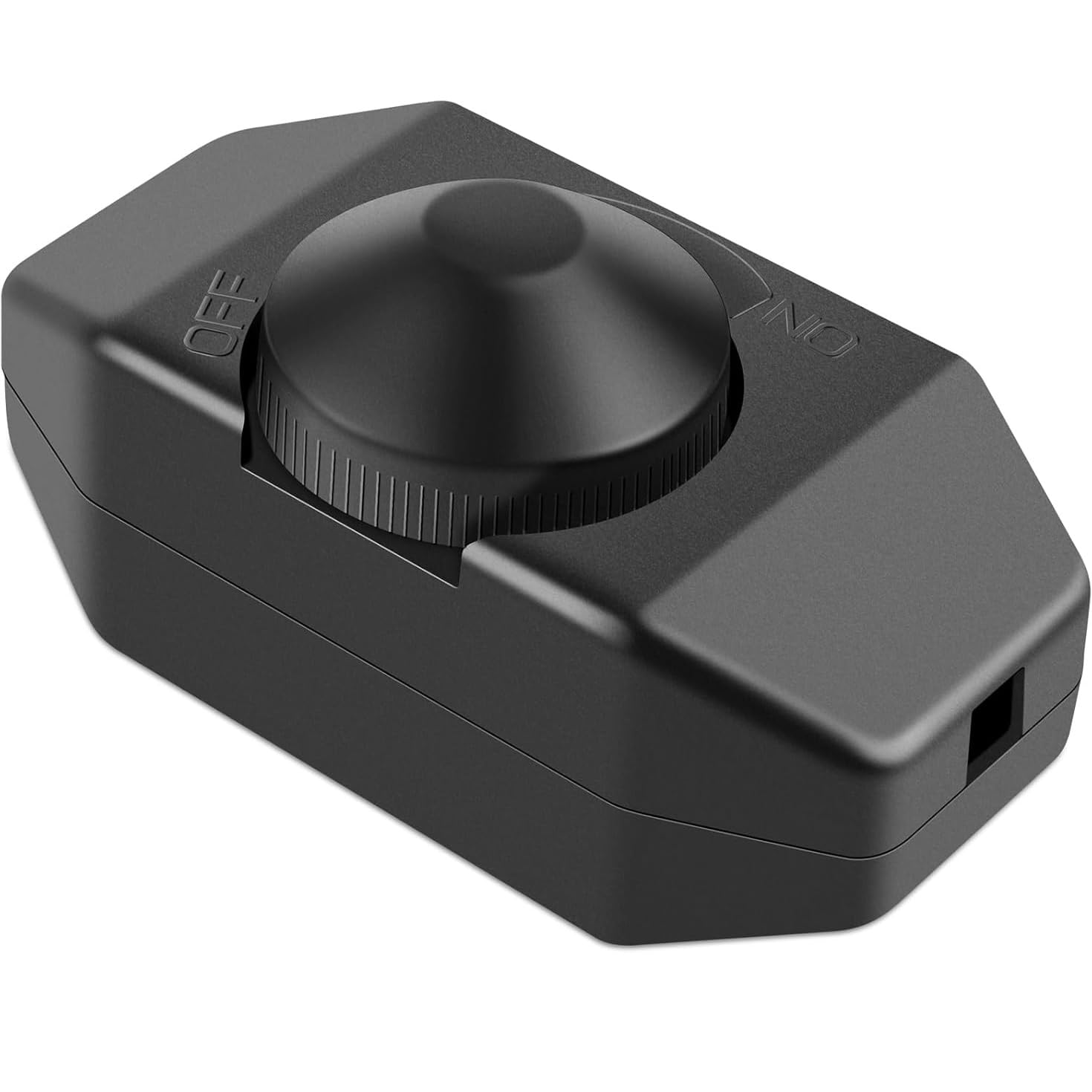 TECHZOCO Potenciómetro regulador de luz con Interruptor, Dimmer LED, Interruptor regulador intensidad, Atenuador de luz, Apto para 60W, 230 Voltios, Conexión por soldadura, PVC, Negro