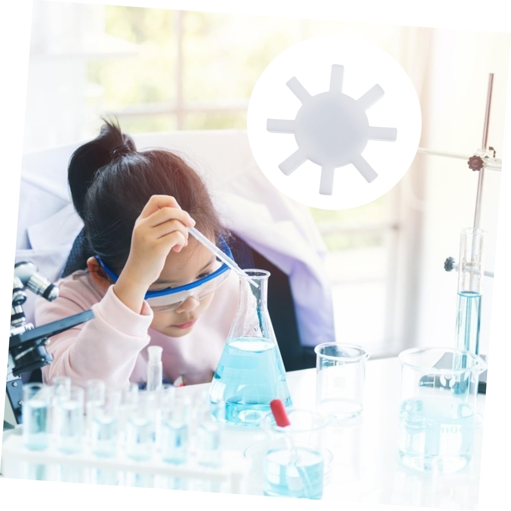 ULTECHNOVO 10piezas Barra De Agitación Magnética Octagonal Para Laboratorio Para Mezcla De Líquidos Investigación Química y Biológica