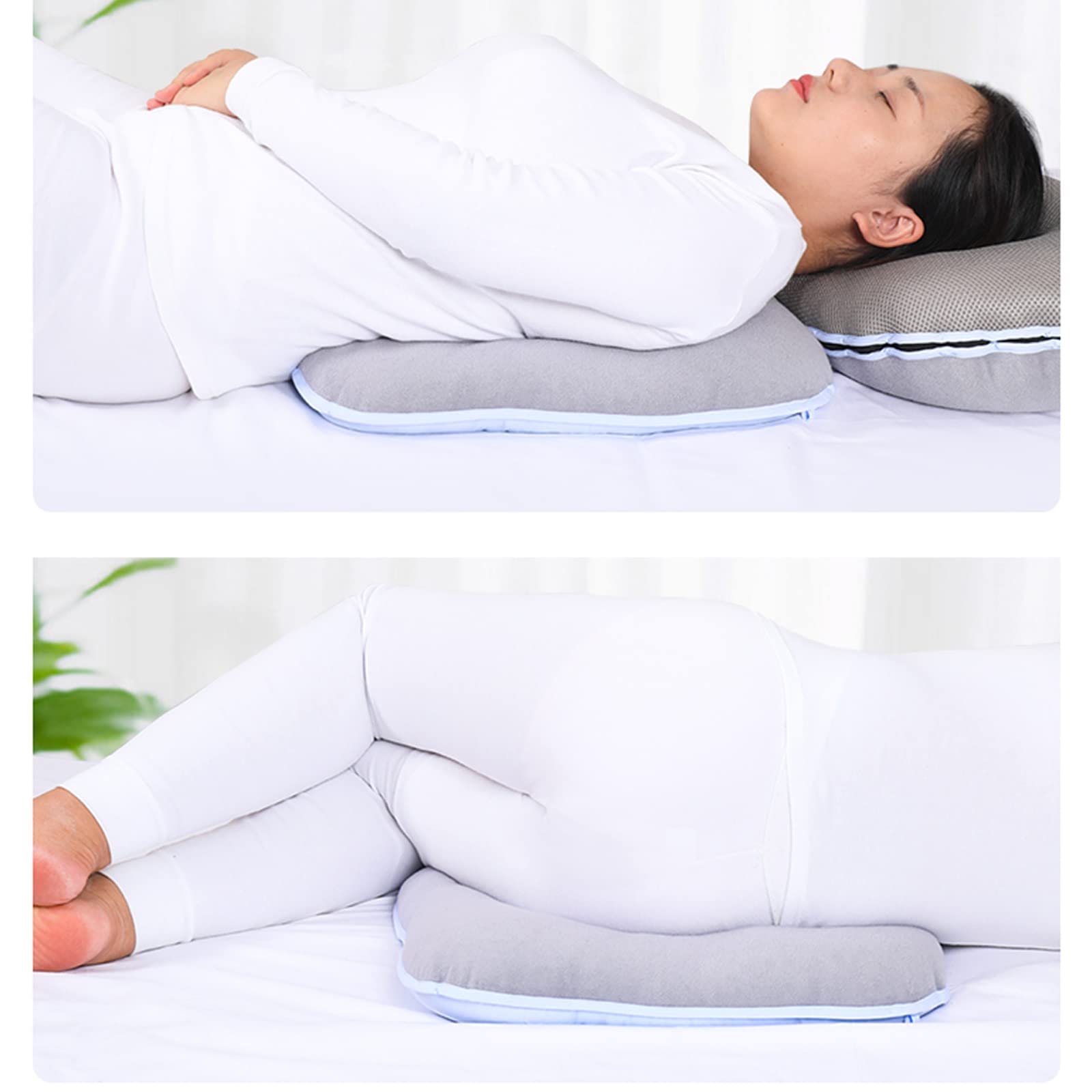 Cojín antiescaras para Silla de Ruedas para aliviar la presión del Paciente postrado en Cama, Almohadilla de Dona para aliviar la presión de Las hemorroides, llagas en la Cama, Gris (Azul) (Gris