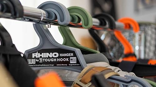 Miniatura 4 de Rhino Hanger  Juego de 2  El diario para todo  Hecho en Estados Unidos  Capacidad de carga de 200 libras  Grado premium  Percha estándar extra