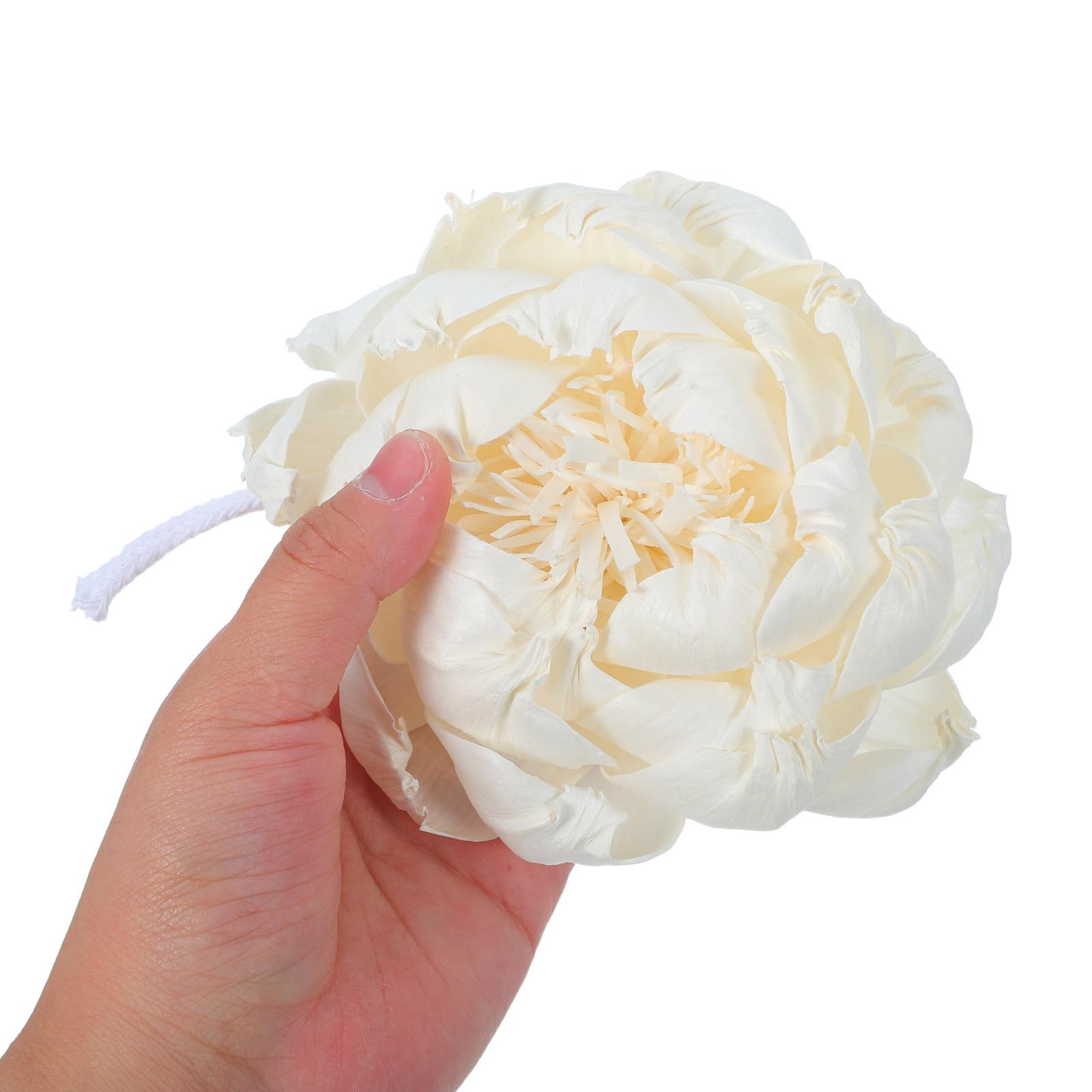 Beaupretty Fleur Diffuseur sans Flamme Rotin avec Motif Pivoine Décoration Parfumée pour Maison et Hôtel Accessoire de Parfum Intérieur Élégant et Naturel