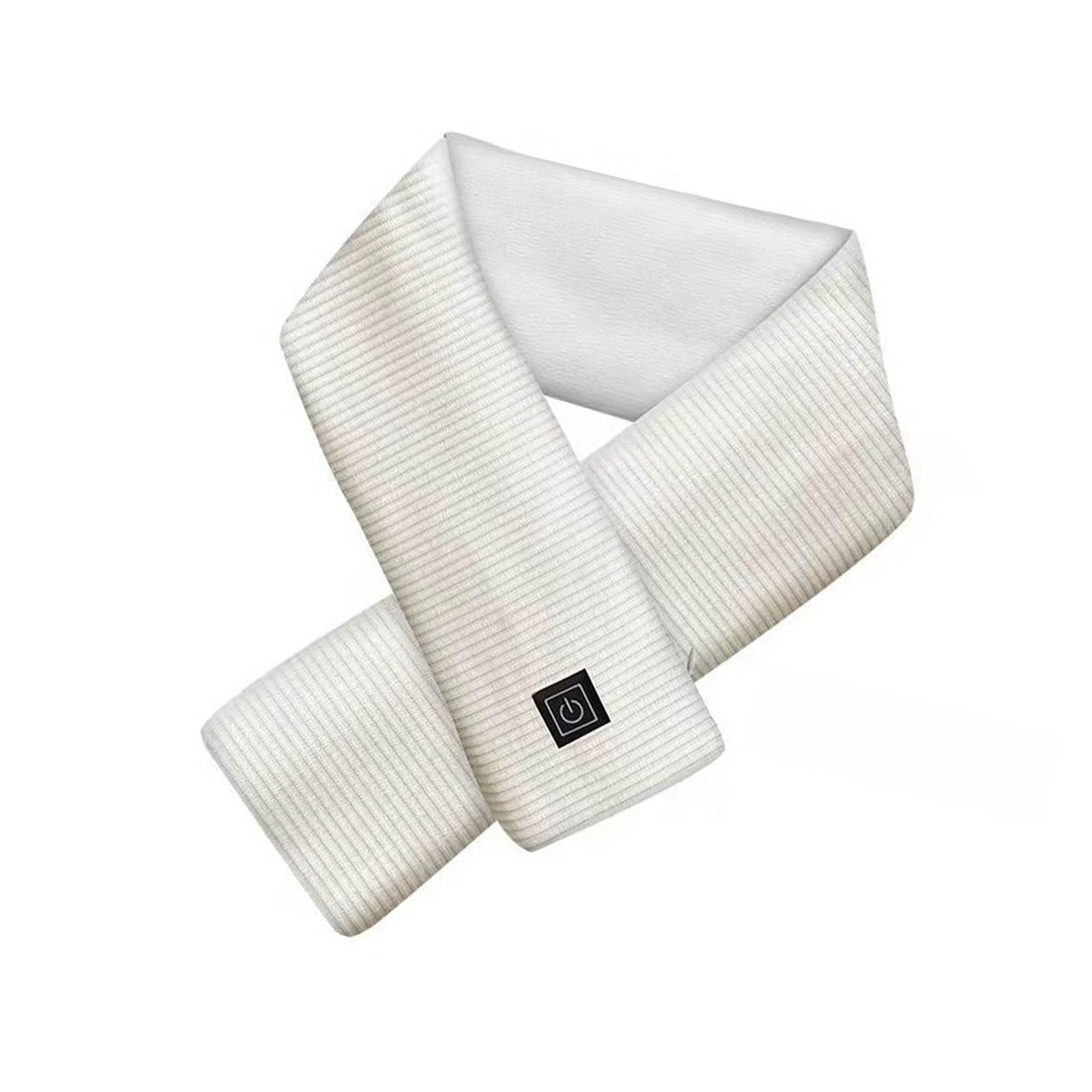 Piceioep Smart Thawing Muffler Rechargeable Warmed Muffler with 3 Customizable Levels Ventilated Fabric Cold Weather Essential Concept Modifiable Temperature