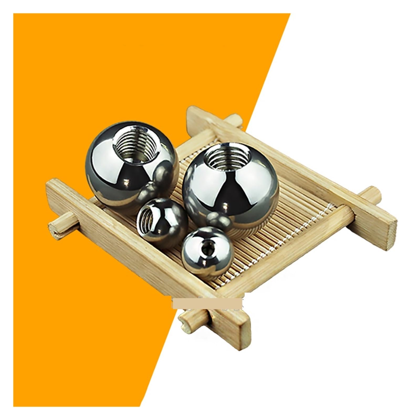 Billes de perçage en acier inoxydable Billes de perçage en acier inoxydable, filetage femelle, M2, .5, M3, M4, M5 à M14, diamètre extérieur 60 mm, demi-trou, trou borgne, billes lisses(M8,60mm)