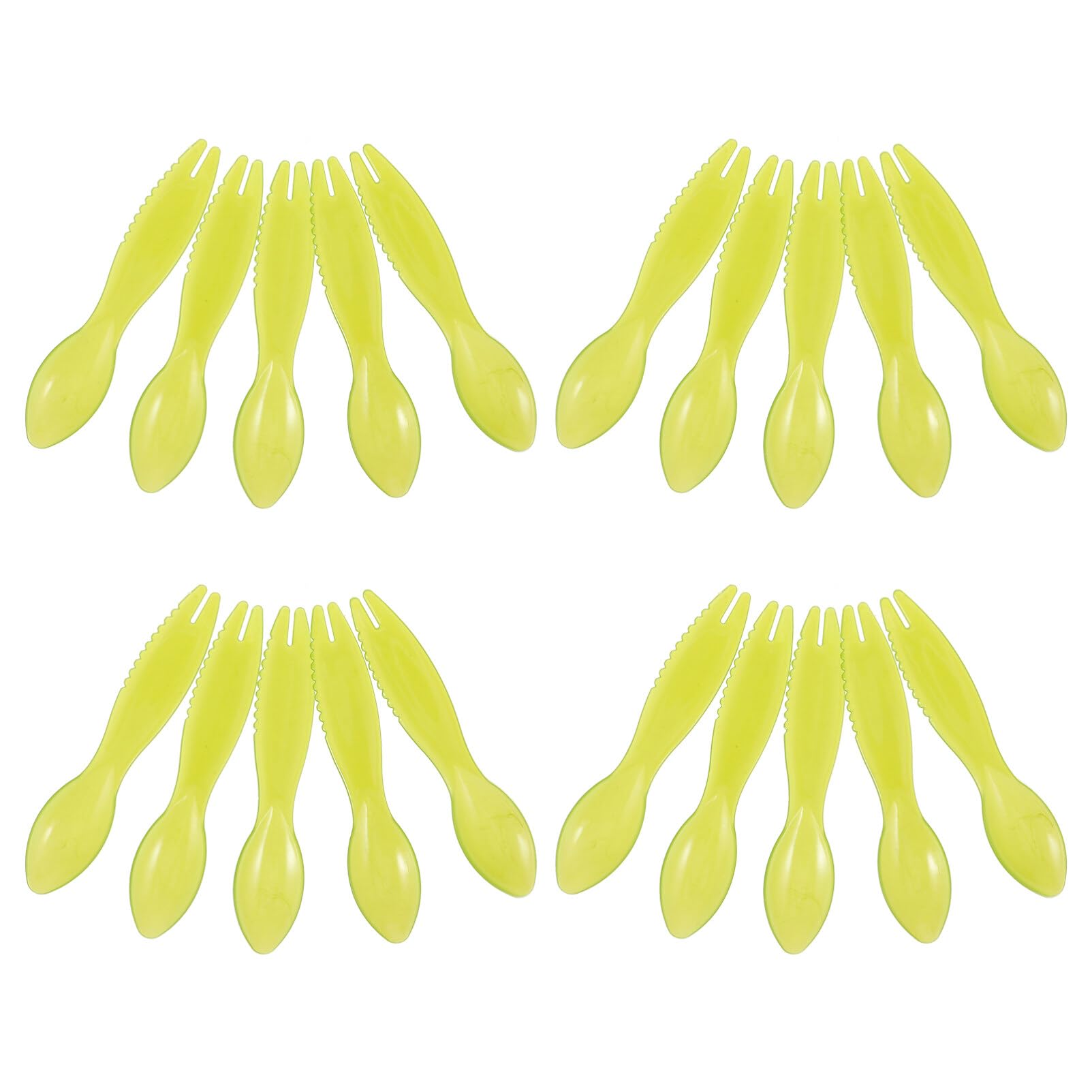 Luxshiny 20 Pcs Kiwi Spoon Knives Plastic Avocados Fruit Cutter Peeler Spoons Fruit Skinner Divider Fruit Digging Scoop Device for Home Kitchen