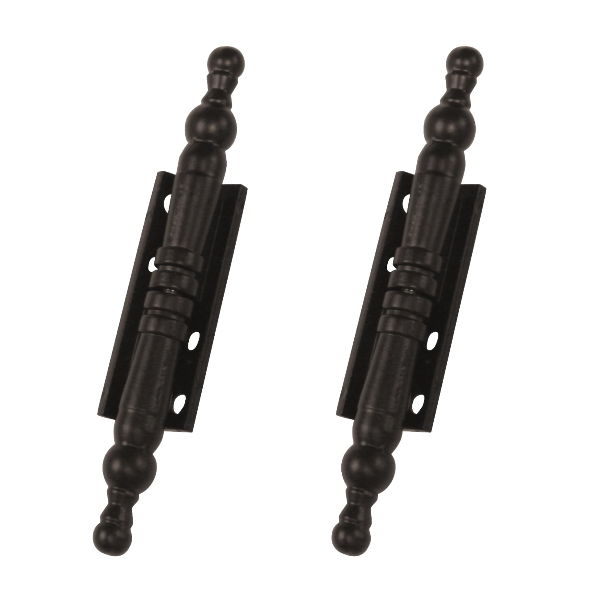 Amig Black - Decorative Removable Hinge | 100 X 10 Mm | Finial Made In Zamak | For Cabinets And Other Furniture
