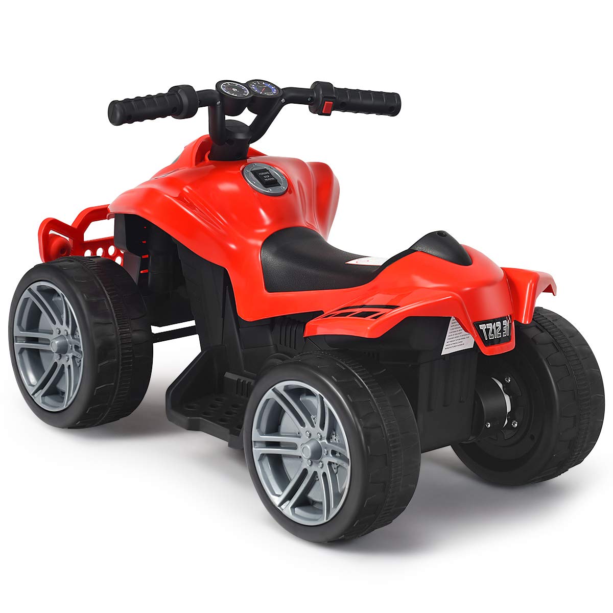 Costzon Kids ATV, 6V Battery Powered Electric Vehicle, 2 Speeds