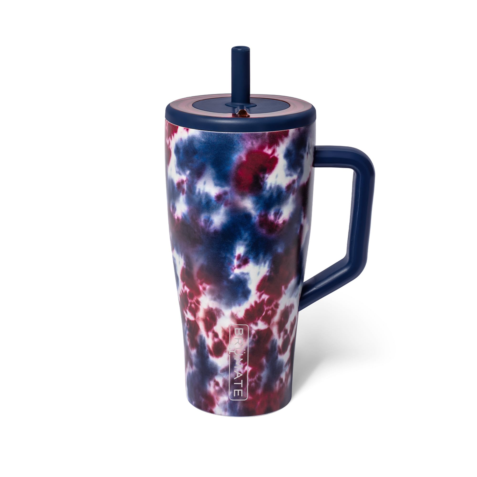 BrüMate Era 30 oz Tumbler with Handle and Straw | 100% Leakproof Insulated Tumbler with Lid and Flexible SoftSip Straw | Made of Stainless Steel | Cup Holder Friendly Base | 30oz (Star Burst)